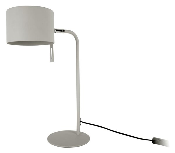 Stolní lampa Shell světle šedá Leitmotiv (Barva - světle šedá matná, kov)