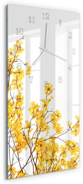 Skleněné hodiny vertikální Strom zsppb-30x60-00082501