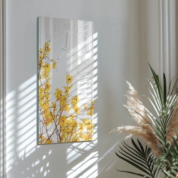 Skleněné hodiny vertikální Strom zsppb-30x60-00082501