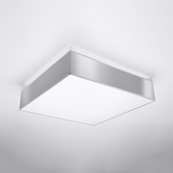 Stropní svítidlo Horus, 1x šedé plastové stínítko, (bílý plast), (55 cm)
