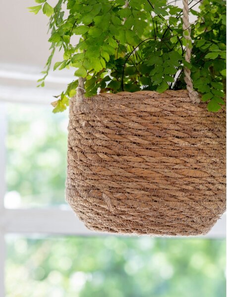 Závěsný jutový obal na květináč Jute Tapered Pot