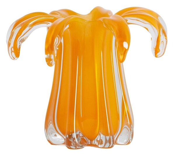 Oranžová skleněná váza (výška 17 cm) Avenia – Light & Living