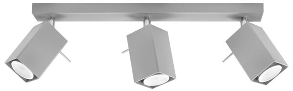 Bodové svítidlo Merida, 3x šedé kovové stínítko, (možnost polohování)