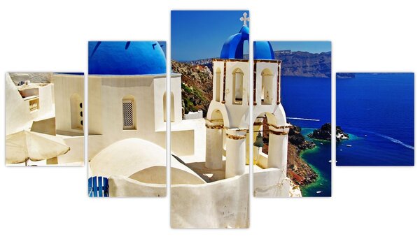 Obraz - Santorini, Řecko (125x70 cm)