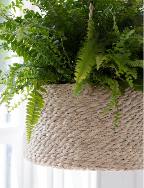 Závěsný jutový obal na květináč Wide Tapered Pot