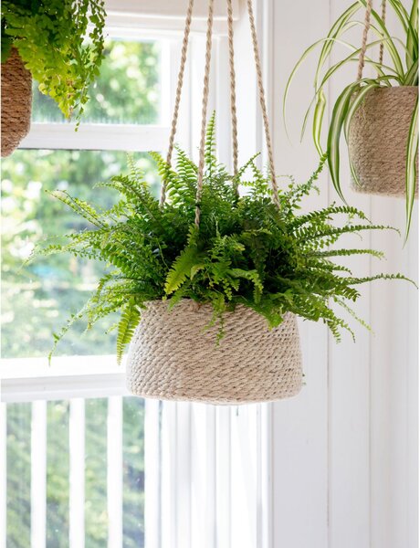 Závěsný jutový obal na květináč Wide Tapered Pot