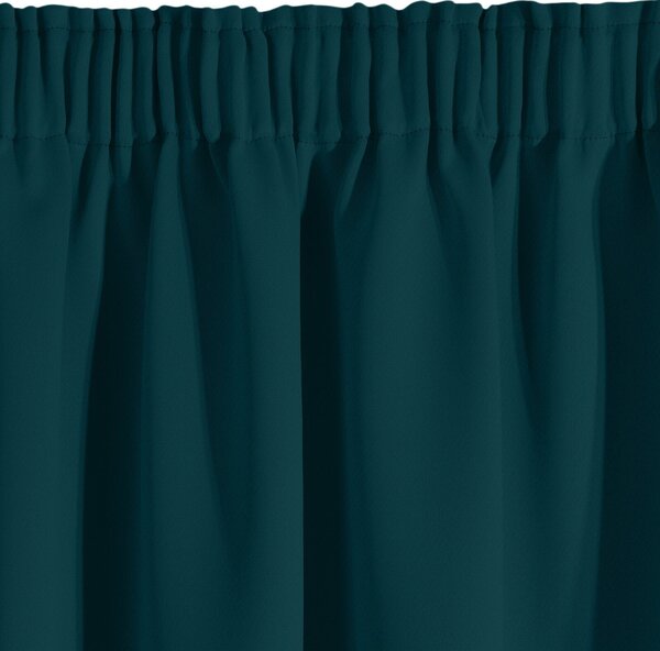 ZATEMŇOVACÍ ZÁVĚS NA PÁSCE BLACKOUT 135X270 CM TMAVĚTYRKYSOVÁ