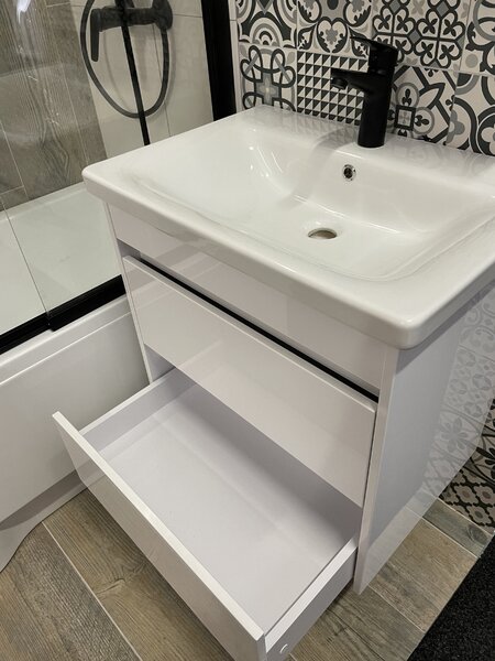 Lavedo Luton Otto II. 55 White koupelnová skříňka s umyvadlem