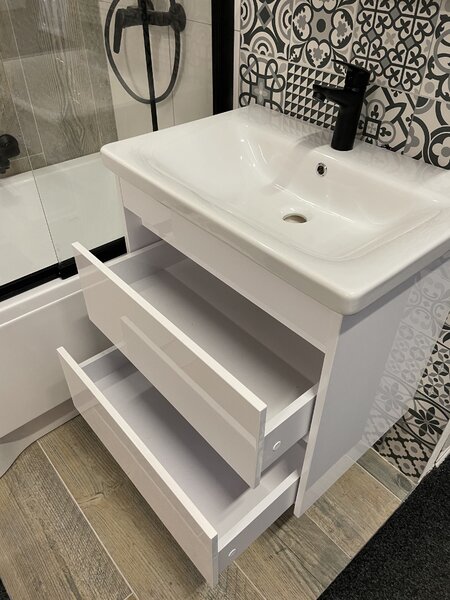 Lavedo Luton Otto II. 55 White koupelnová skříňka s umyvadlem