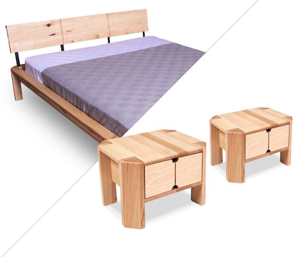 MarLiving Noční stolek LOFT 01 se zásuvkou z masivu