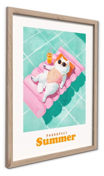 Tištěný obraz s rámem 30x40 cm Purrrfect – Styler