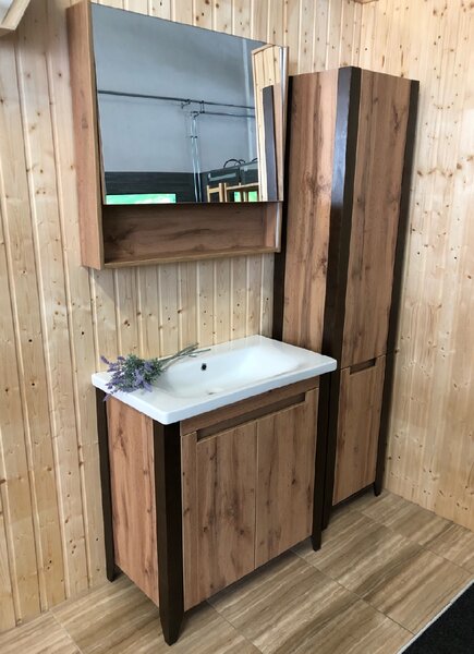 Lavedo Queen 65 Wotan Oak koupelnová skříňka s umyvadlem