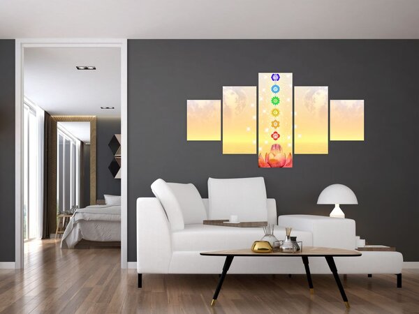 Obraz - Čakry (125x70 cm)