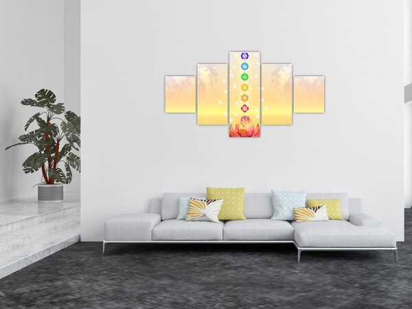 Obraz - Čakry (125x70 cm)