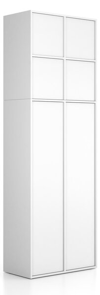 Nástavba pro skříně FRAME, 4x dveře, 872 x 450 x 854 mm, PUSH-lock, bílá