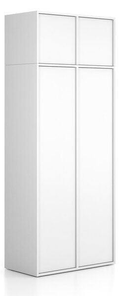 Nástavba pro skříně FRAME, 2x dveře, 872 x 450 x 427 mm, PUSH-lock, bílá
