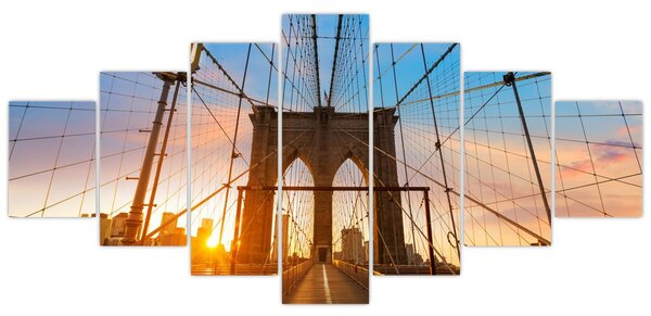 Obraz - Brooklynský most, Manhattan, New York (210x100 cm)