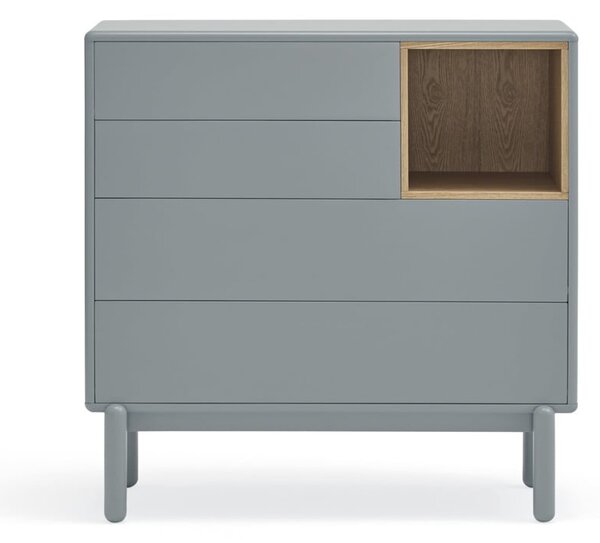 Modro-šedá nízká komoda 90x90 cm Corvo – Teulat