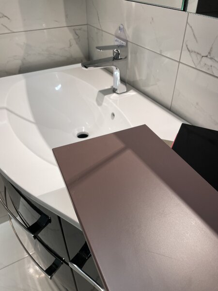 Lavedo Vanessa Dark Melon 110 koupelnová skříňka s umyvadlem Orientace: Levá