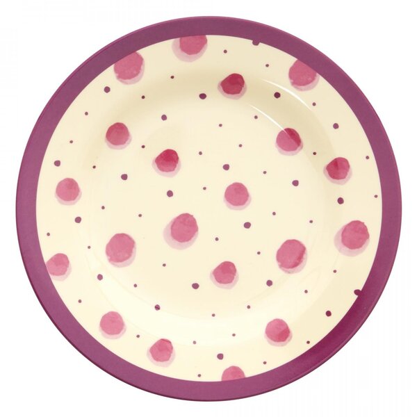 Melaminový talíř Pink Watercolor Splash 20 cm