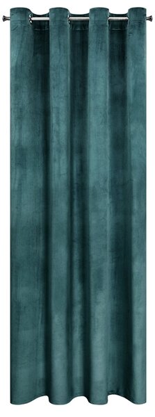 ZATEMŇOVACÍ ZÁVĚS NA KROUŽCÍCH MELANIE 140X250 CM TMAVĚMODRÁ