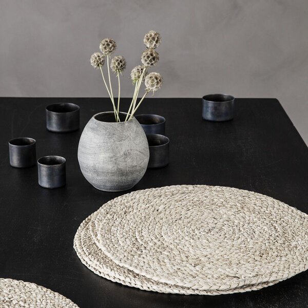 Prostírání z kukuřičného šustí Nature – set 4 ks