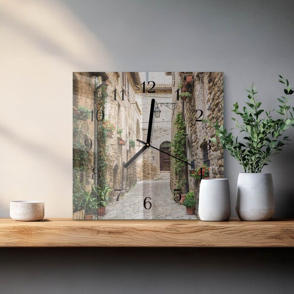 Skleněné hodiny na stěnu Avenue zskc-30x30-00177425