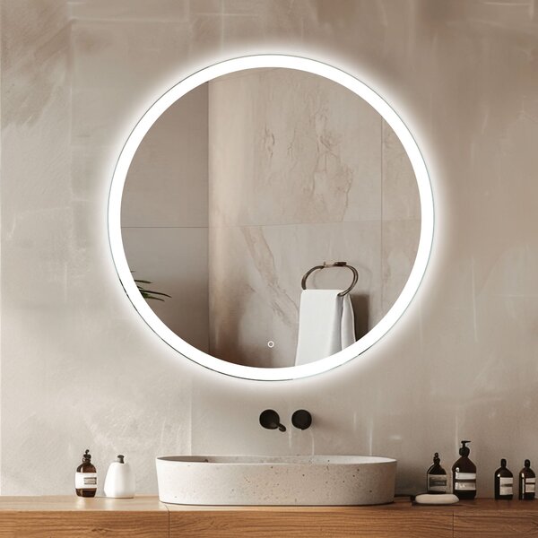 Venti Ring 80 zrcadlo 80x80 cm kulatý s osvětlením 5907459662375