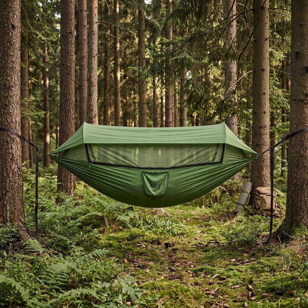 Hamak bez drążka Nils Camp zielony 300 kg 270 x 140