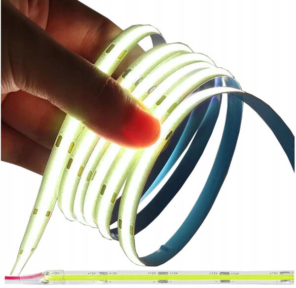 EcoPLANET Homogenní Neon COB LED pásek 12V 50m ZELENÝ