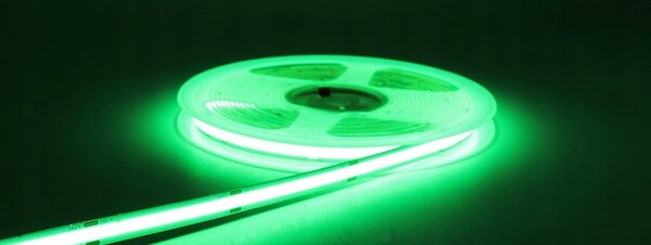 EcoPLANET Homogenní Neon COB LED pásek 12V 50m ZELENÝ