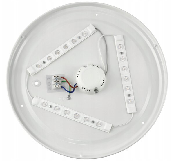 BERGE Přisazený LED stropní panel 12W 860lm Kulatý černý NW