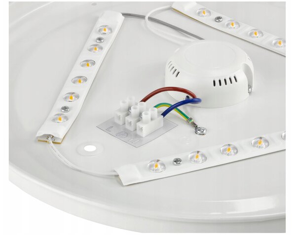 BERGE Přisazený LED stropní panel 12W 860lm Kulatý černý NW