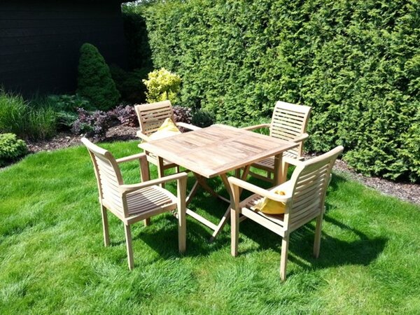 Square I. nábytek na zahradu teak 1+4