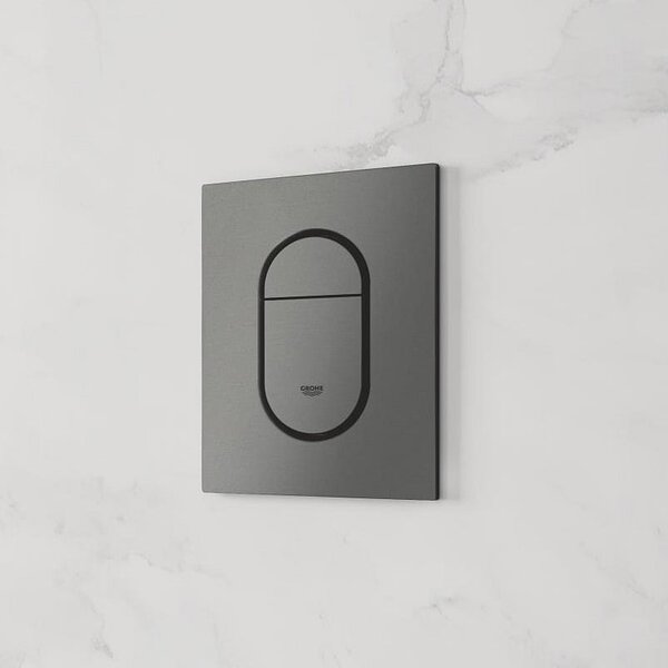 Grohe Arena Cosmopolitan S splachovací tlačítko pro WC Brushed Hard Graphite 37624AL0