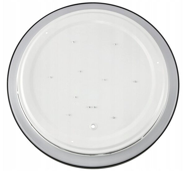 BERGE Přisazený LED stropní panel 12W 860lm Kulatý černý NW
