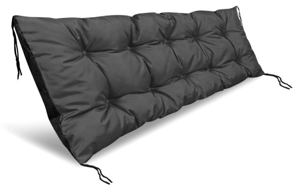 Prošívané sezení na lavici WILSON color 02 antracitová různé rozměry, polstr na zahradní lavici - sedák Mybesthome Rozměr: 120x60 cm