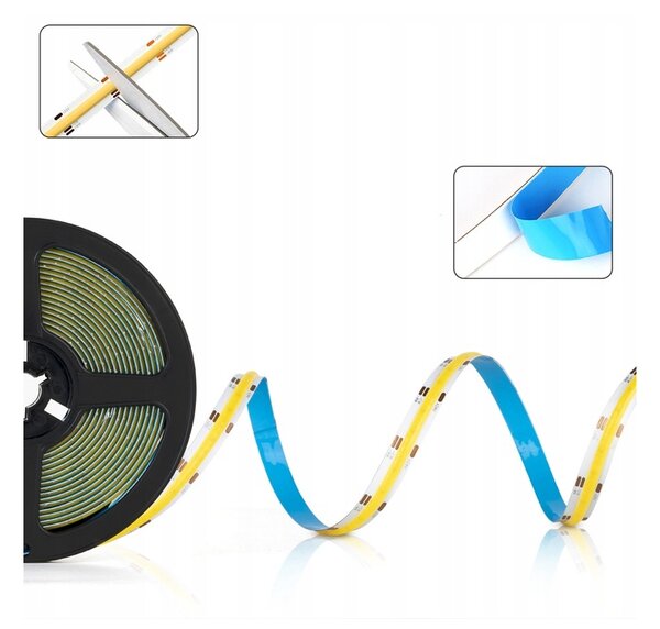 ECOLIGHT LED pásek 24V COB 9W/m 480LED 50m 8mm neutrální barva SZ