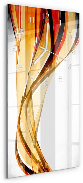 Skleněné hodiny vertikální Abstrakce zsppb-30x60-00086919