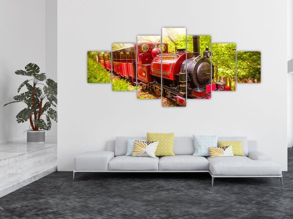 Obraz parního vlaku (210x100 cm)