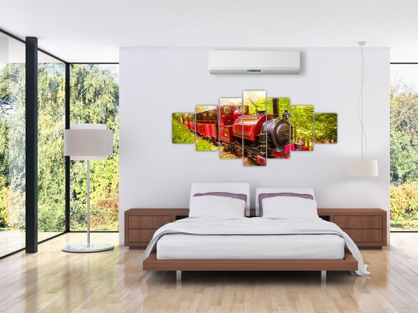 Obraz parního vlaku (210x100 cm)