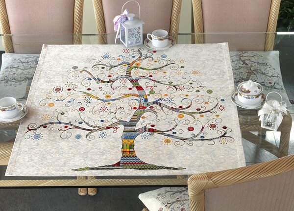 Gobelínový běhoun na stůl Stromeček štěstí Chenille IT103 Barva Vícebarevná Rozměry 40x130 cm
