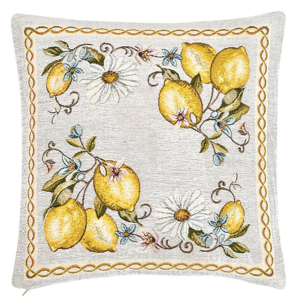 Gobelínový povlak na polštář Citróny Chenille IT117 Barva Vícebarevná Rozměry 42x42 cm