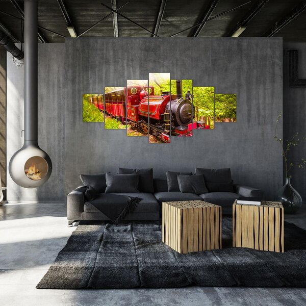 Obraz parního vlaku (210x100 cm)