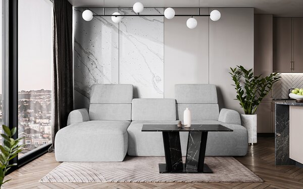 Prospero Konferenční stolek DOHA 2 Kombinace barev: doha 2 coffee table bílý lesk/kámen
