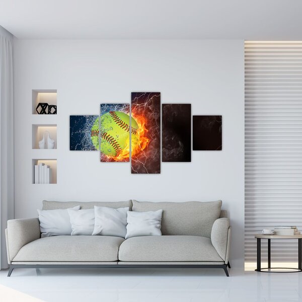 Obraz - Tenisový míček (125x70 cm)
