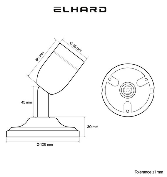Elhard Nástěnné otočné keramické svítidlo E27, zelené KP2002GN