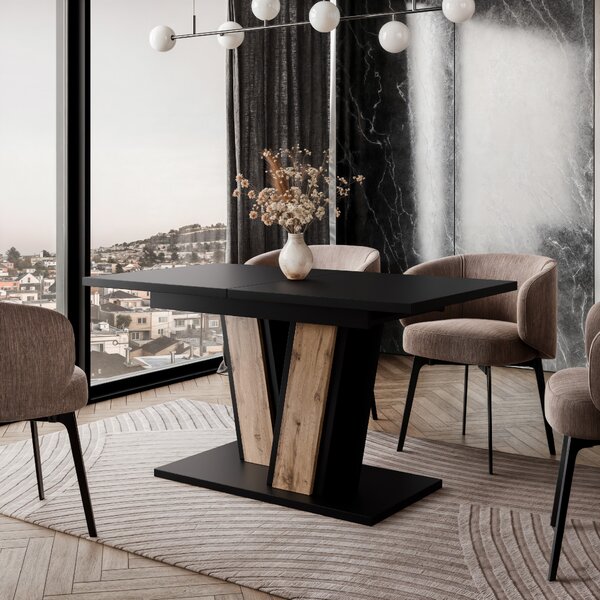 Prospero Rozkládací jídelní stůl MUSS 160 Kombinace barev: MUSS 160 table black wotan