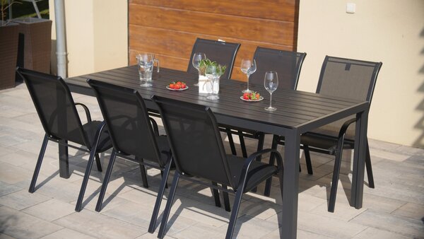 Zahradní jídelní set VIKING XL 190cm + 6x židle RAMADA