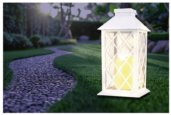BERGE LED solární zahradní lucerna bílá 2V 35MA